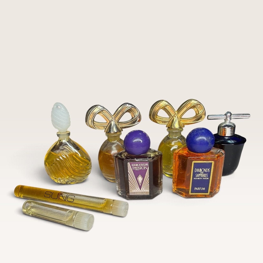 Vintage Collection Perfume Bottles Lot of 8 Miniature Fragrances